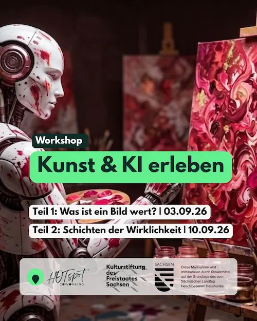 Workshop: Was ist ein Bild wert? – KI, Kunst und der Blick des Menschen im HOTspot-Coworking